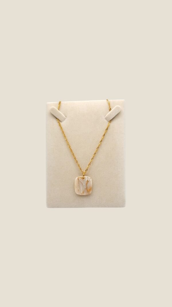 Golden Marble Necklace